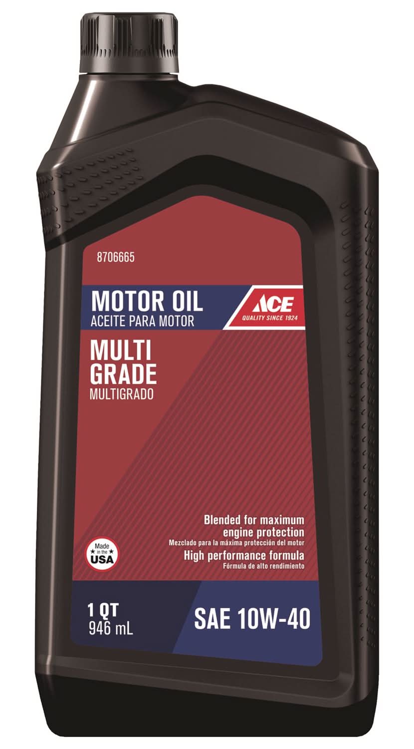 ACE 10W-40 4-Cycle Multi Grade Motor Oil 1 Qt 1 Pk