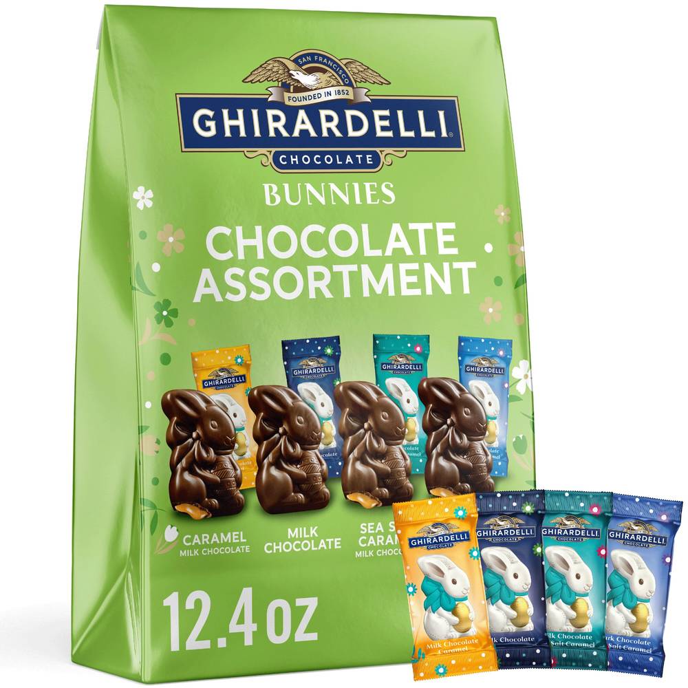 Ghirardelli Assorted Chocolate Bunnies, 13.8 oz