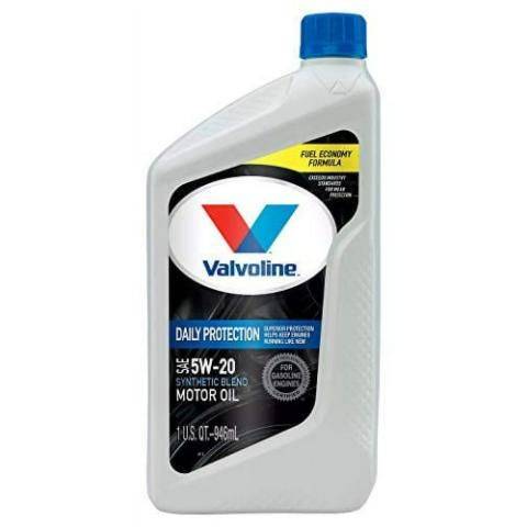 Valvoline Daily Protection Synthetic Blend Motor Oil 5W-20 1qt