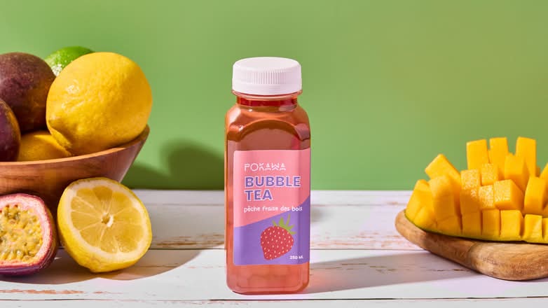 LIL Bubble Tea Pêche Fraise des bois 🍓