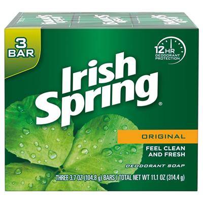 Irish Spring Original Deodorant Soap 3 Bars