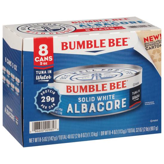 Bumble Bee Tuna in Water (8 ct, 5 oz)