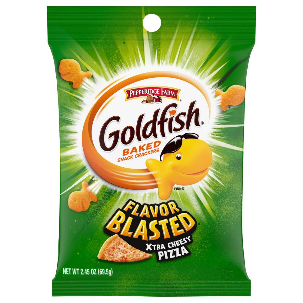 Goldfish Pepperidge Farm Flavor Blasted Cheesy Pizza Baked Snack Crackers (2.5 oz)