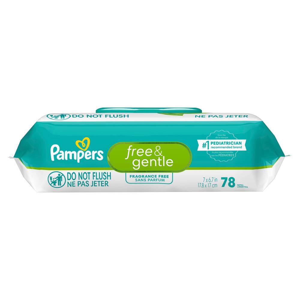 Pampers Free & Gentle Baby Wipes