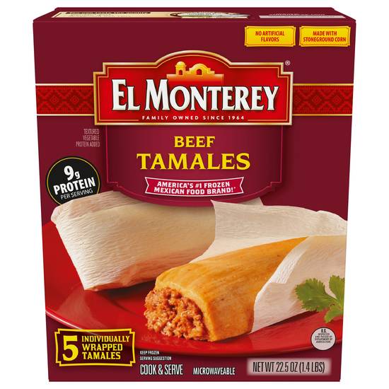 El Monterey Beef Tamales (5 ct)