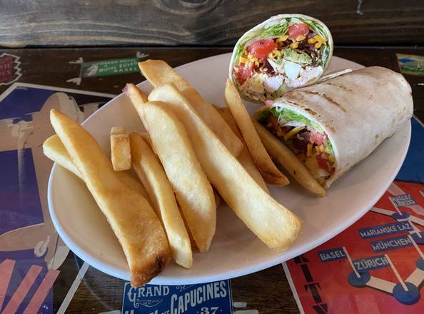 Order Cobb Salad Wrap food online from Lindburgers store, Jupiter on bringmethat.com