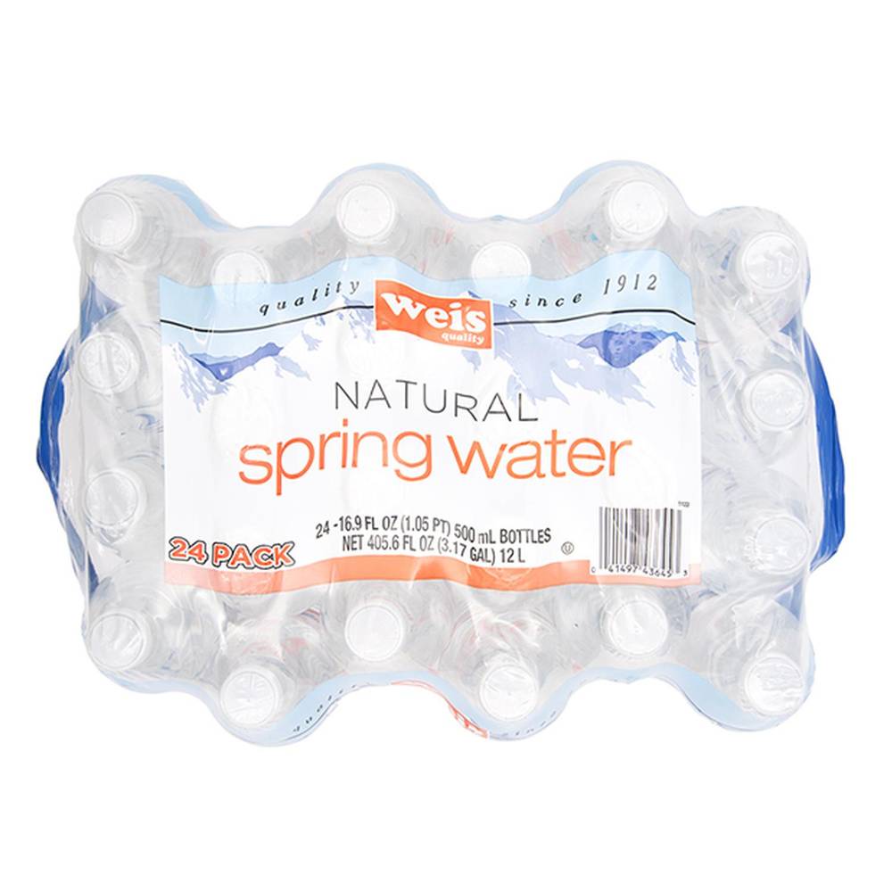 Weis Natural Spring Water (24 x 16.9 fl oz)