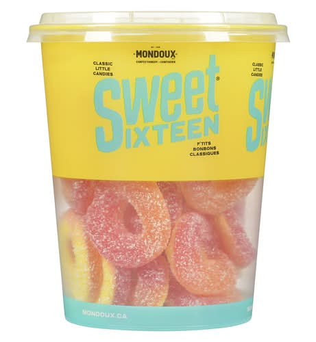 Sweet sixteen petites bagues de bonbons classiques - classic little candy rings (pêche)