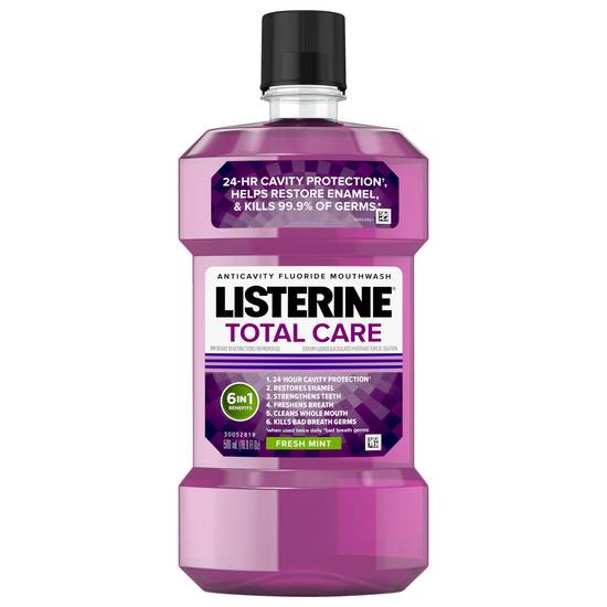 Listerine Total Care Fresh Mint Anticavity Fluoride Mouthwash