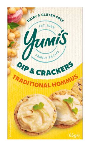 Yumi’s Traditional Hommus Dip & Crackers 65g