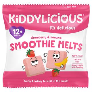 Kiddylicious Strawberry And Banana Smoothie Melts 6G
