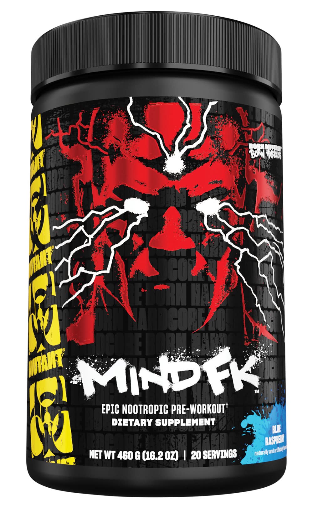 MUTANT Epic Nootropic Preworkout Brain Supplement For Mental Focus, Blue Raspberry (16.2 oz, 20 ct)