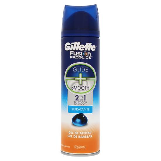 Gillette gel para barbear fusion proglide hidratante (200 g)