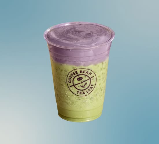 Green|Iced Ube Coconut Cream Matcha Latte