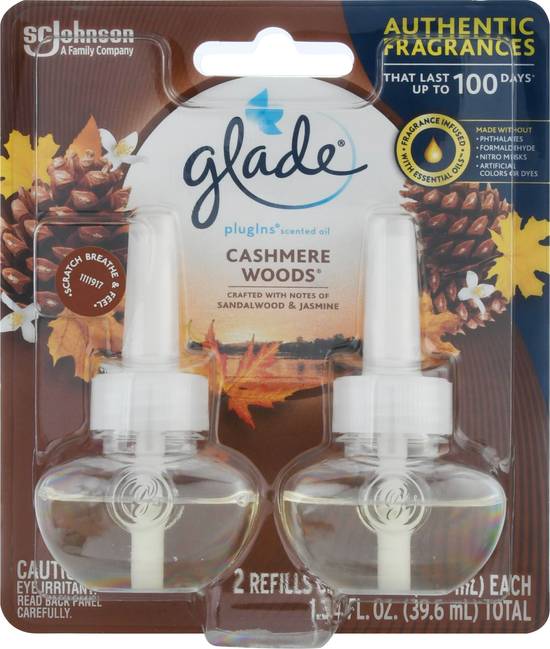 Glade Plugins Cashmere Woods Scented Oil Refill