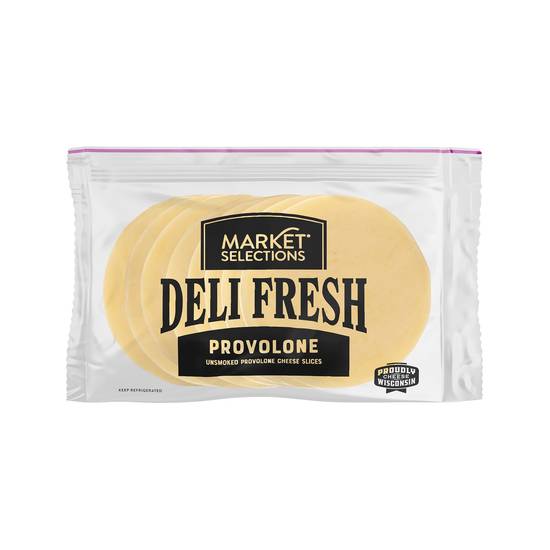 Market Selections Unsmoked Provolone Cheese Slices (8 oz)