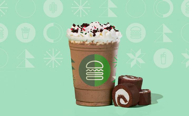 Chocolate Yule Log Shake