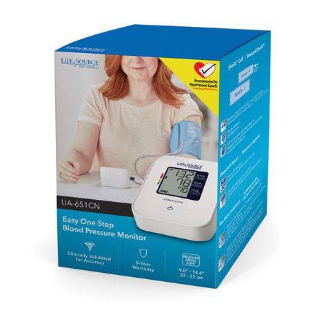 Lifesource Blood Pressure Monitor (it has 30 memory and a five year warranty.)