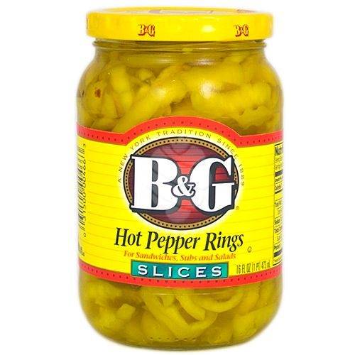 B&G Hot Pepper Rings Sandwiches, Subs and Salads