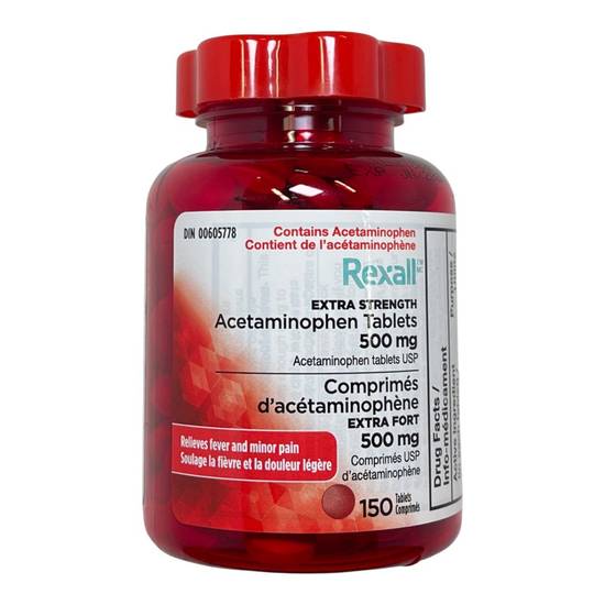 Rexall Acetaminophen Tablets 500 mg (150 units)