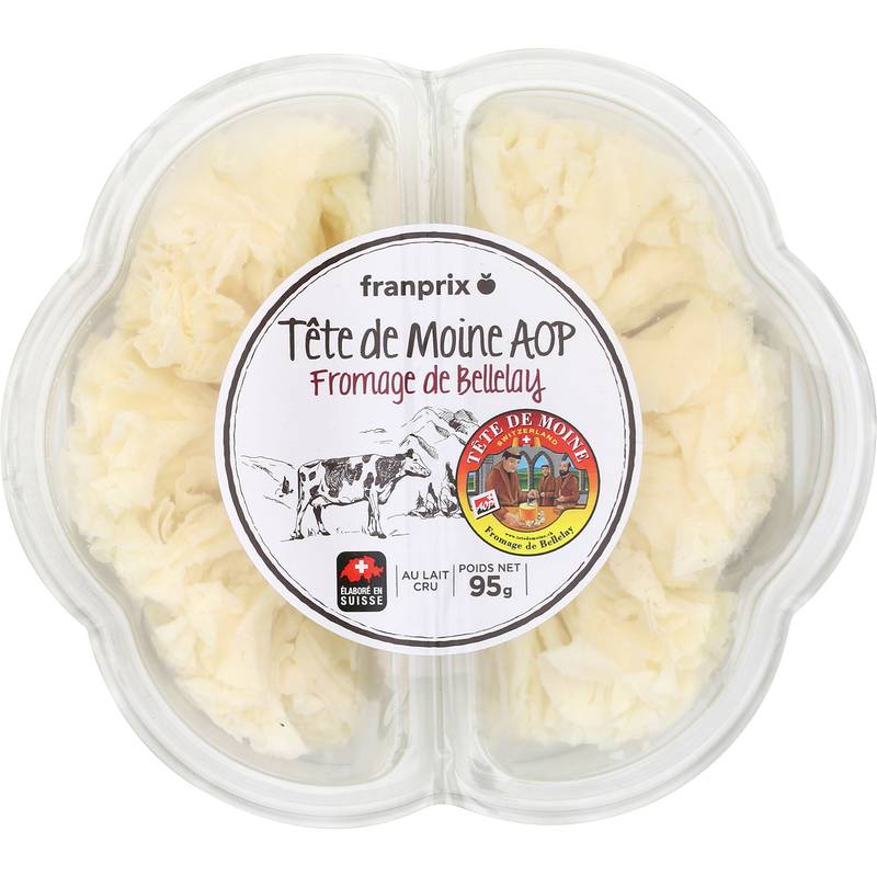 Franprix - Rosettes de tête de moine aop fromage de bellelay (95g)