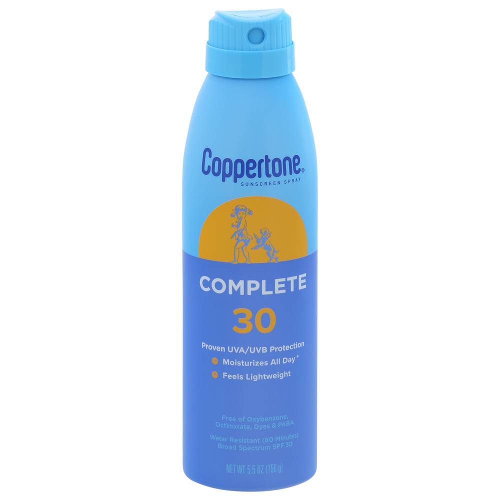 Coppertone Complete Sunscreen Spray Spf 30 (5.5 oz)