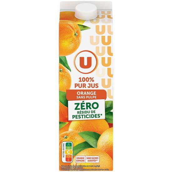 Les Produits U - Jus des fruits (1 L) (orange)