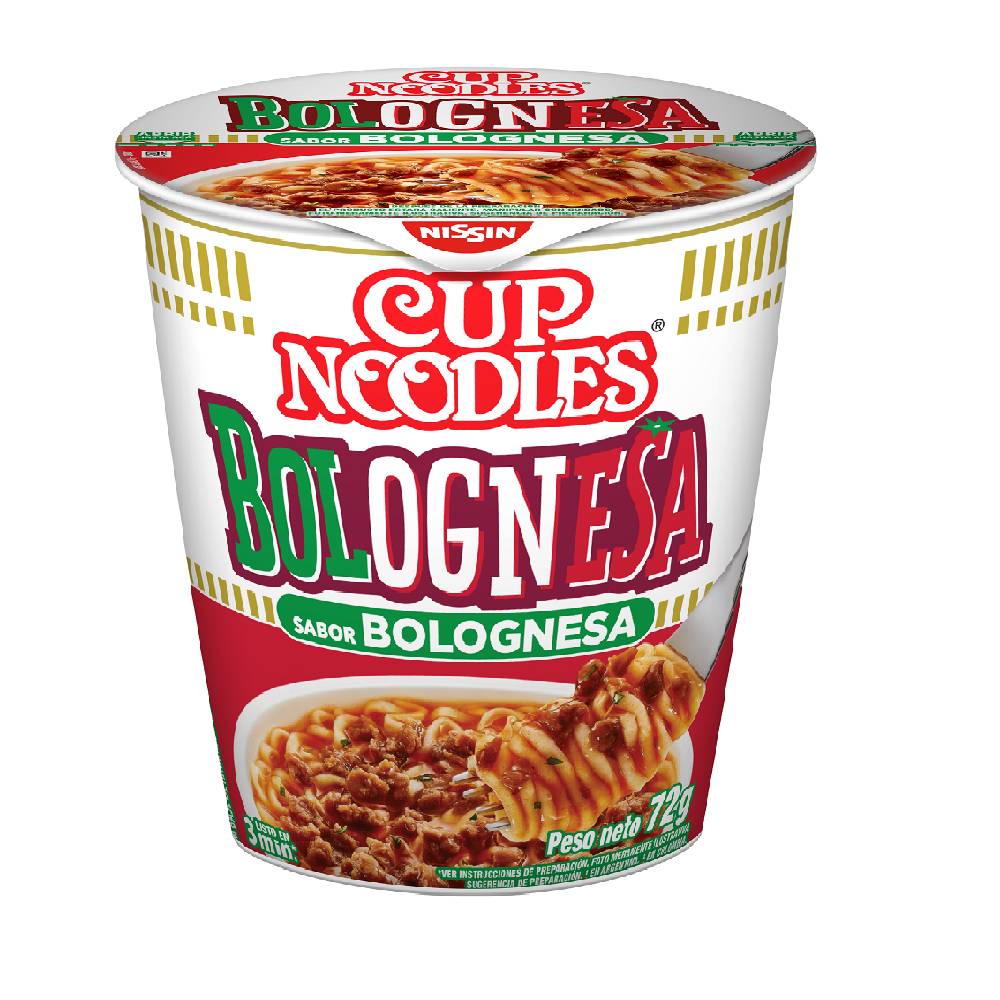 Cup Noodles · Fideo instantáneo - Bolognesa (72 g)