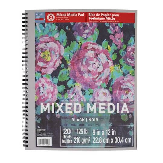 Black Mixed Media Pad By Artist'S Loft