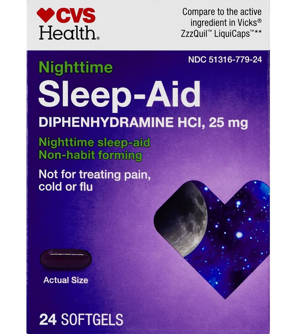 CVS Pharmacy Nighttime Sleep-Aid Cold or Flu (24 ct)