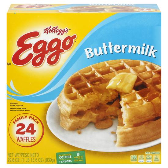 Eggo Kelloggy's Family pack Buttermilk Waffles