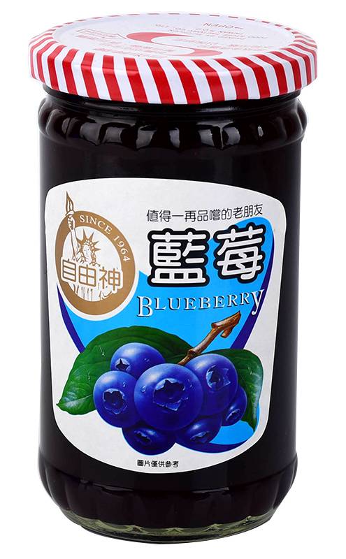 自由牌藍莓果醬400g <400g克 x 1 x 1Can罐>