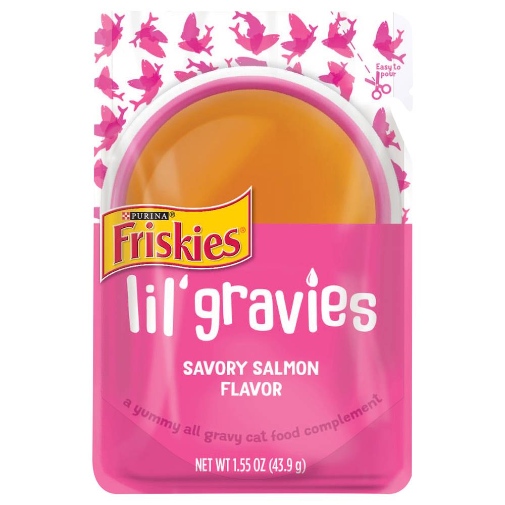 Friskies Lil Gravies Savory Salmon Flavor Cat Food (1.6 oz)