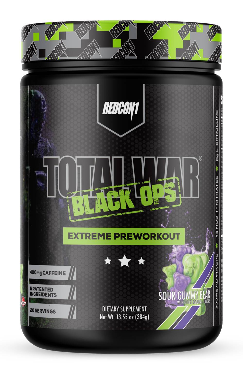 Total War x Black Ops Preworkout - Sour Gummy Bear (40 Servings) (1 Unit(s))