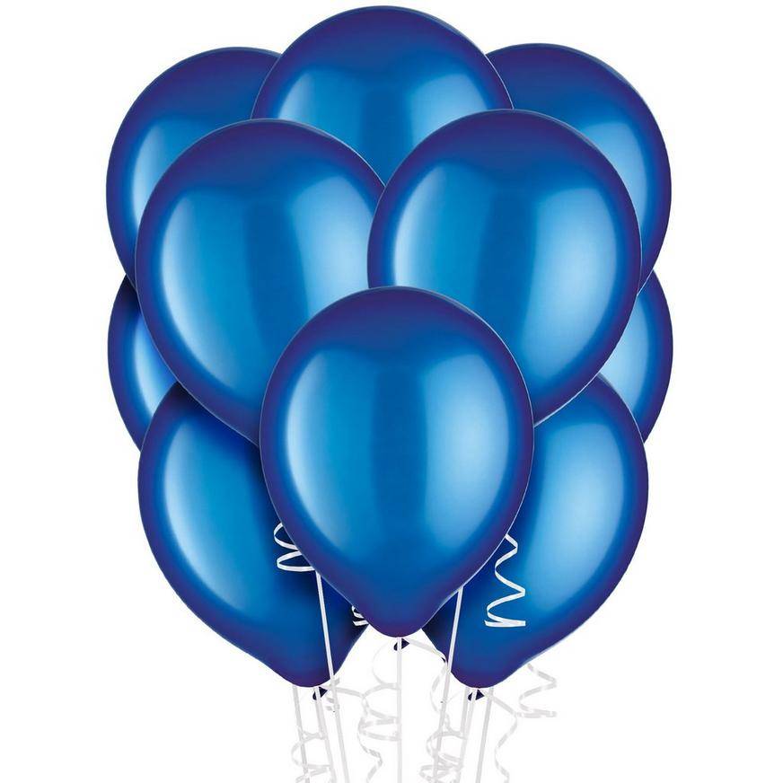 Party City Uninflated Pearl Balloons (royal blue)