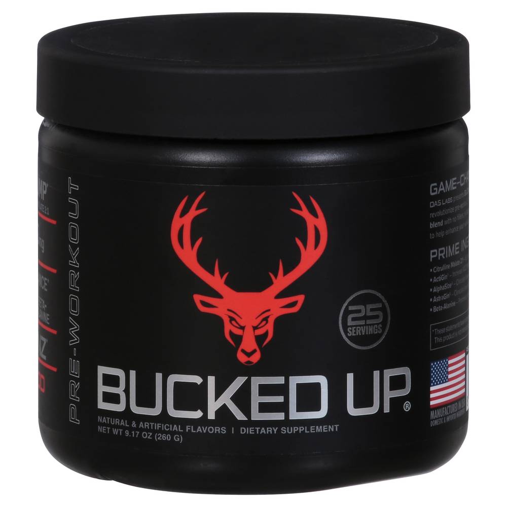 Bucked Up Red Raspberry Pre-Workout Dietary Supplement (9.17 oz)