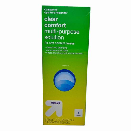 Up & Up Clear Comfort Multipurpose Contact Lenses Solution