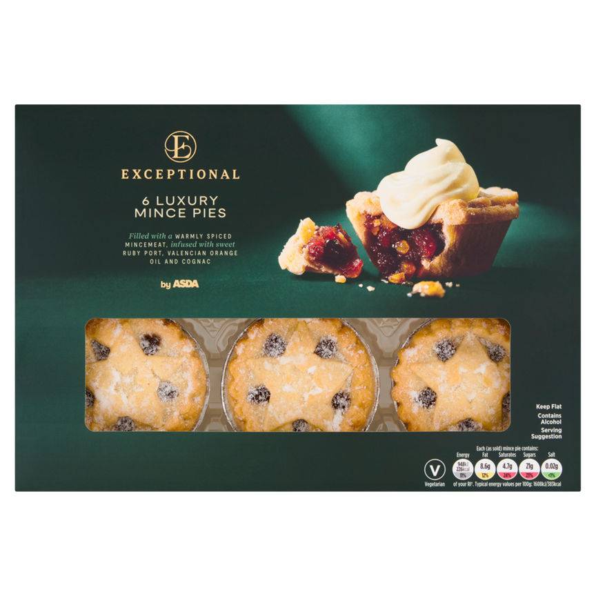 ASDA Exceptional Luxury Mince Pies (6 pack)