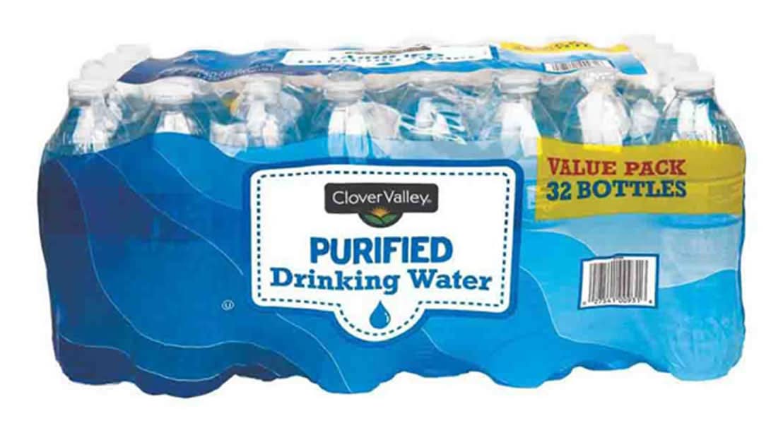 Clover Valley Purified Drinking Water 32 Ct