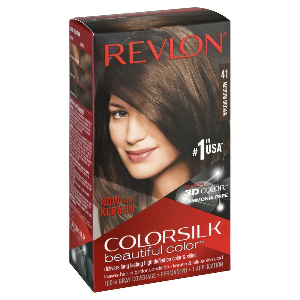 Revlon Colorsilk 41 Medium Brown Permanent Hair Color