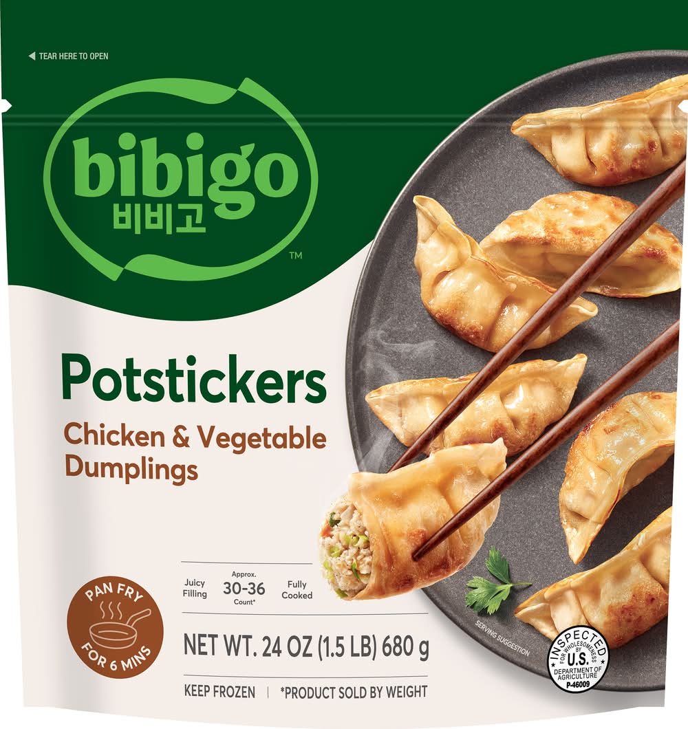 bibigo Potstickers Chicken & Vegetable Dumplings (24 oz)