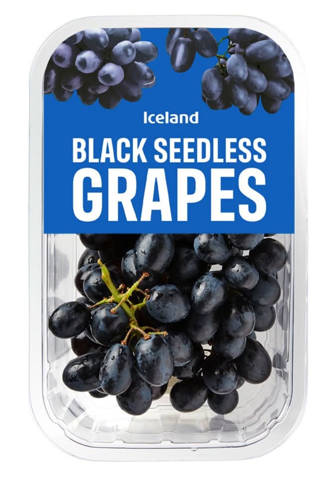 Iceland Black Seedless Grapes (500g)