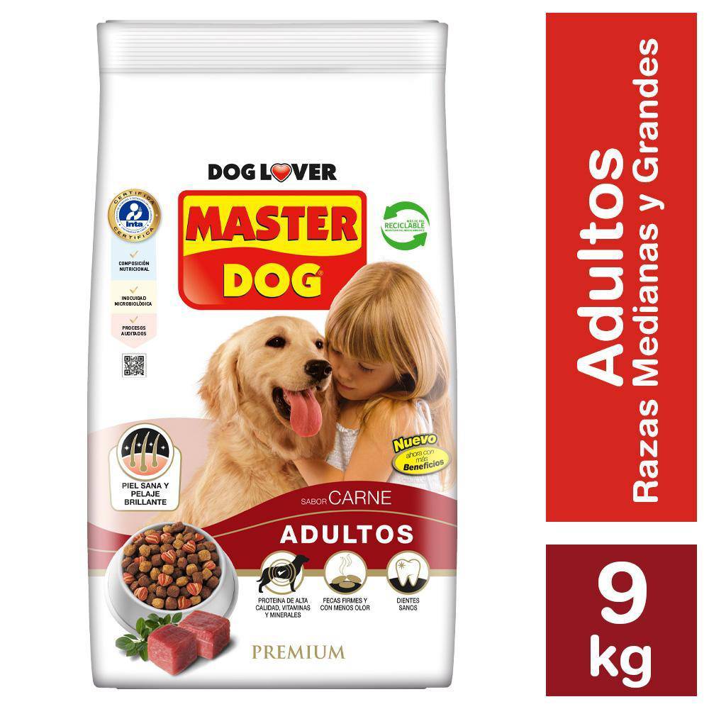 Master dog alimento perro adulto carne, arroz y verduras (bolsa 9 kg)