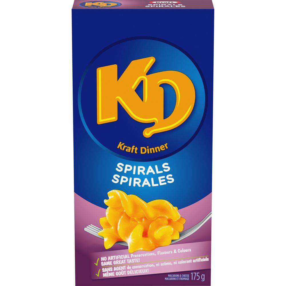 Kraft Dinner Spirals Macaroni & Cheese (175 g)