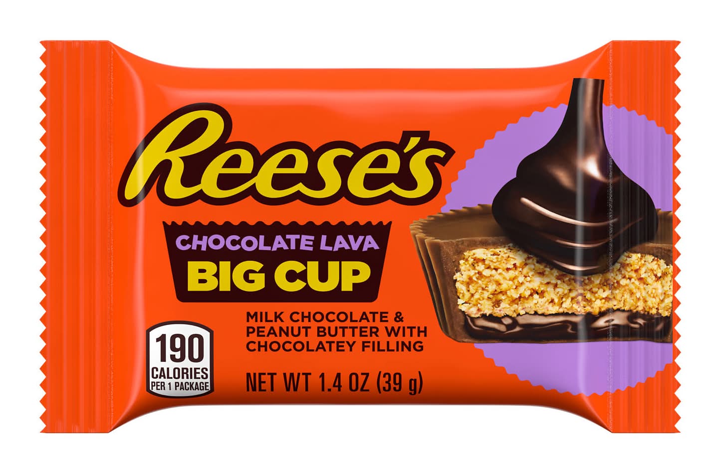 Reese's Milk Chocolate Peanut Butter Candy, Chocolate Lava (1.4 oz)