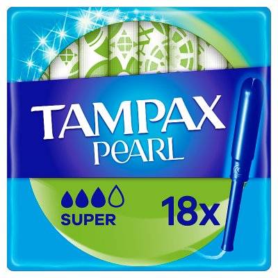 Tampax Pearl Super Tampons With Applicator X 18 (18s)