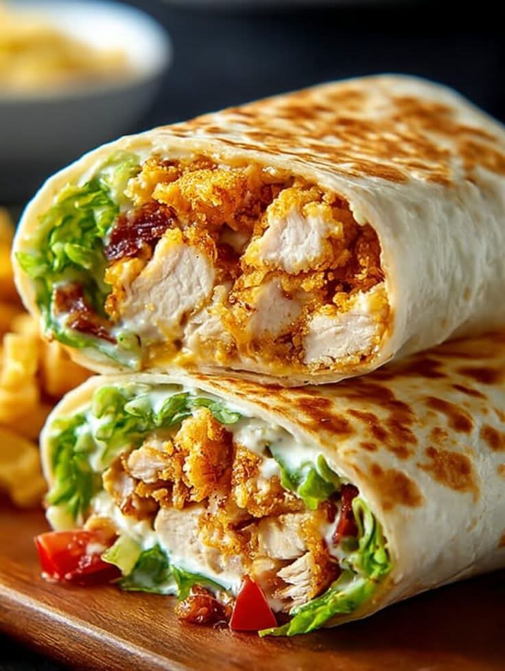 Burrito de Pollo con Tocino