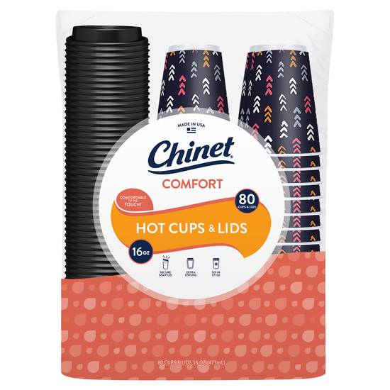 Chinet Comfort Cups With Lids (80 ct)