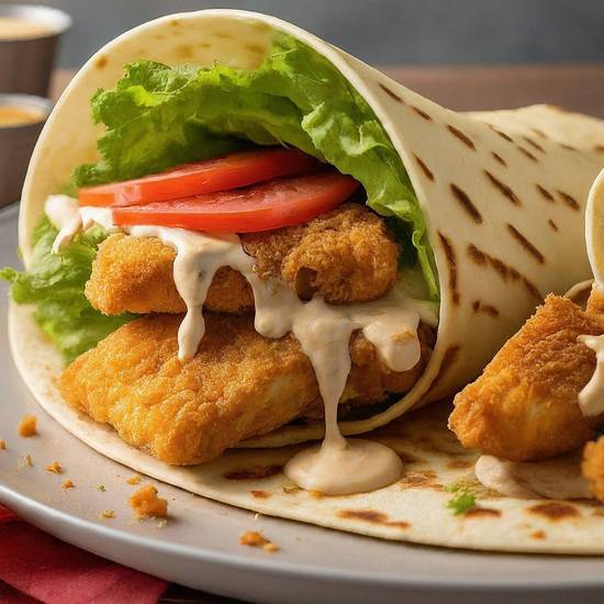 Swai Fish (similar to Catfish)  Wrap