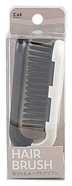 ◎貝印 折りたたみヘアケアブラシ